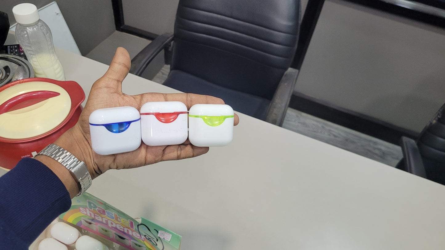 AirPods Style Pencil Sharpener – Cute, Compact & Mess-Free