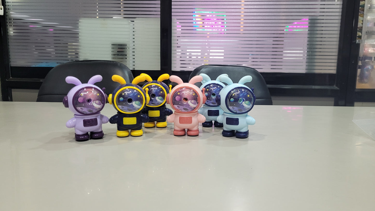Bunny Astronaut Pencil Sharpener – Cute Space-Themed Stationery for Kids