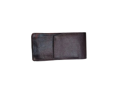 Premium Genuine Leather Magnetic Closure Card & Cash Holder