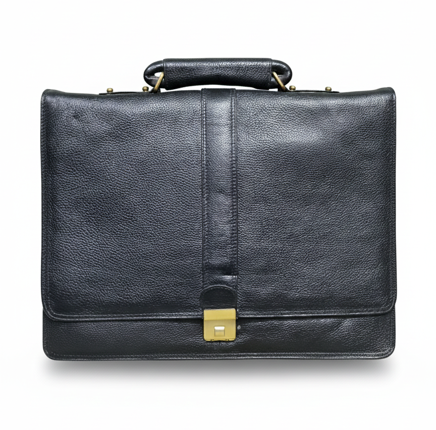Black Leather Executive Briefcase