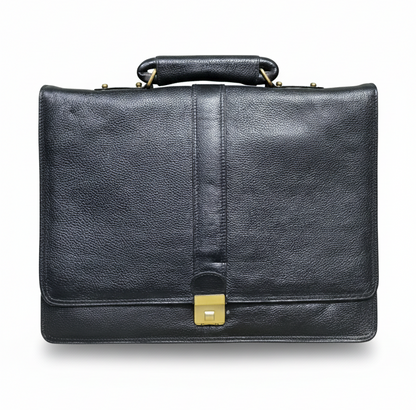 Black Leather Executive Briefcase
