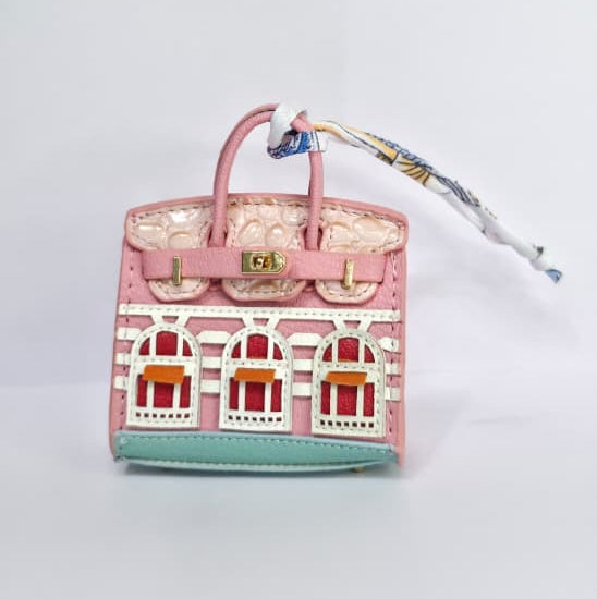 Embroidered Luxury Mini Top-Handle Handbag