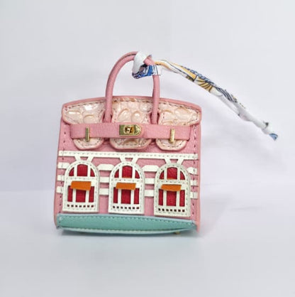 Embroidered Luxury Mini Top-Handle Handbag