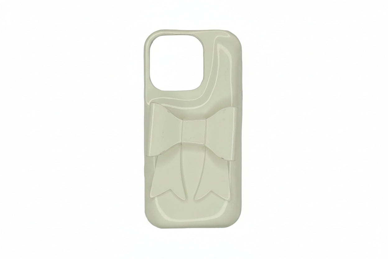 Glossy Bow Design Phone IPhone 16 Pro Max Case