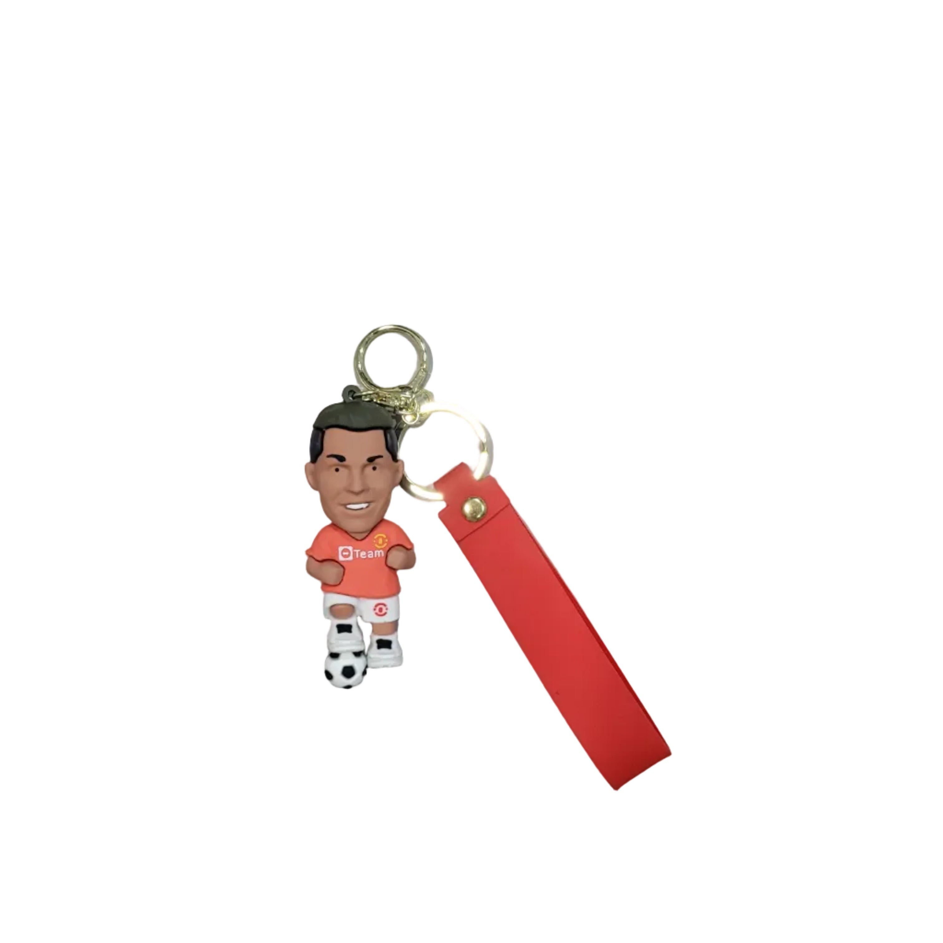 Cute Cartoon Character Keychain with Strap