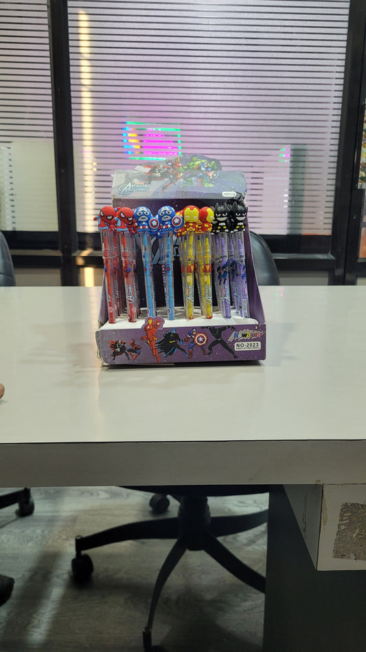 Superhero-Style Cartoon Gel Pens – Fun Writing with Action Power