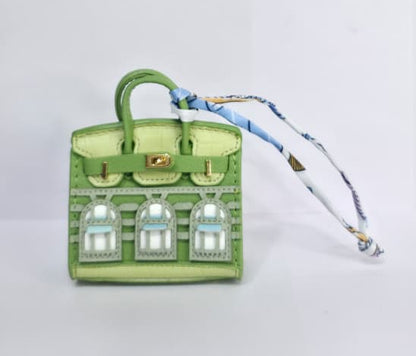 Embroidered Luxury Mini Top-Handle Handbag