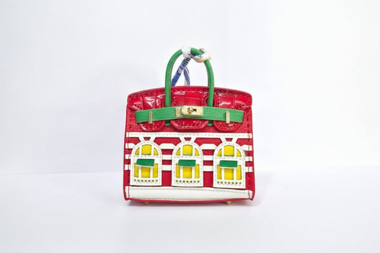Embroidered Luxury Mini Top-Handle Handbag