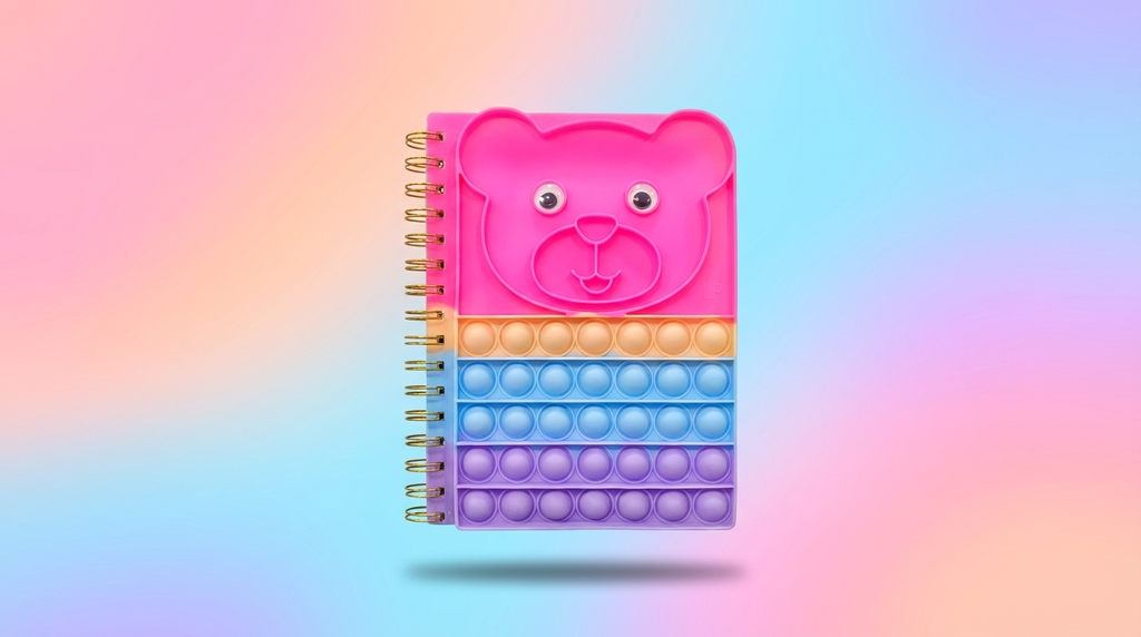 Pop-It Spiral Notebook – Fun Fidget Cover with Ruled Pages