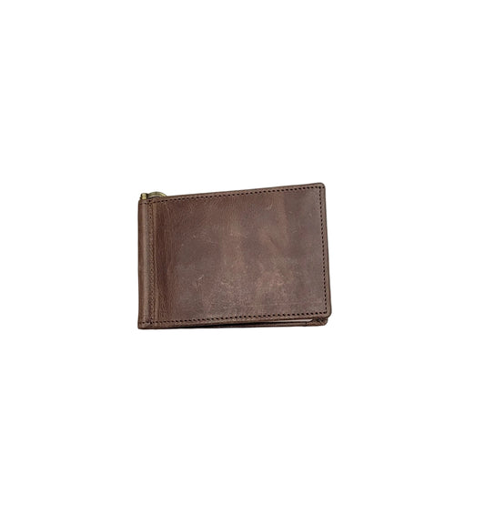 Slim Genuine Leather Bi-Fold Card Wallet