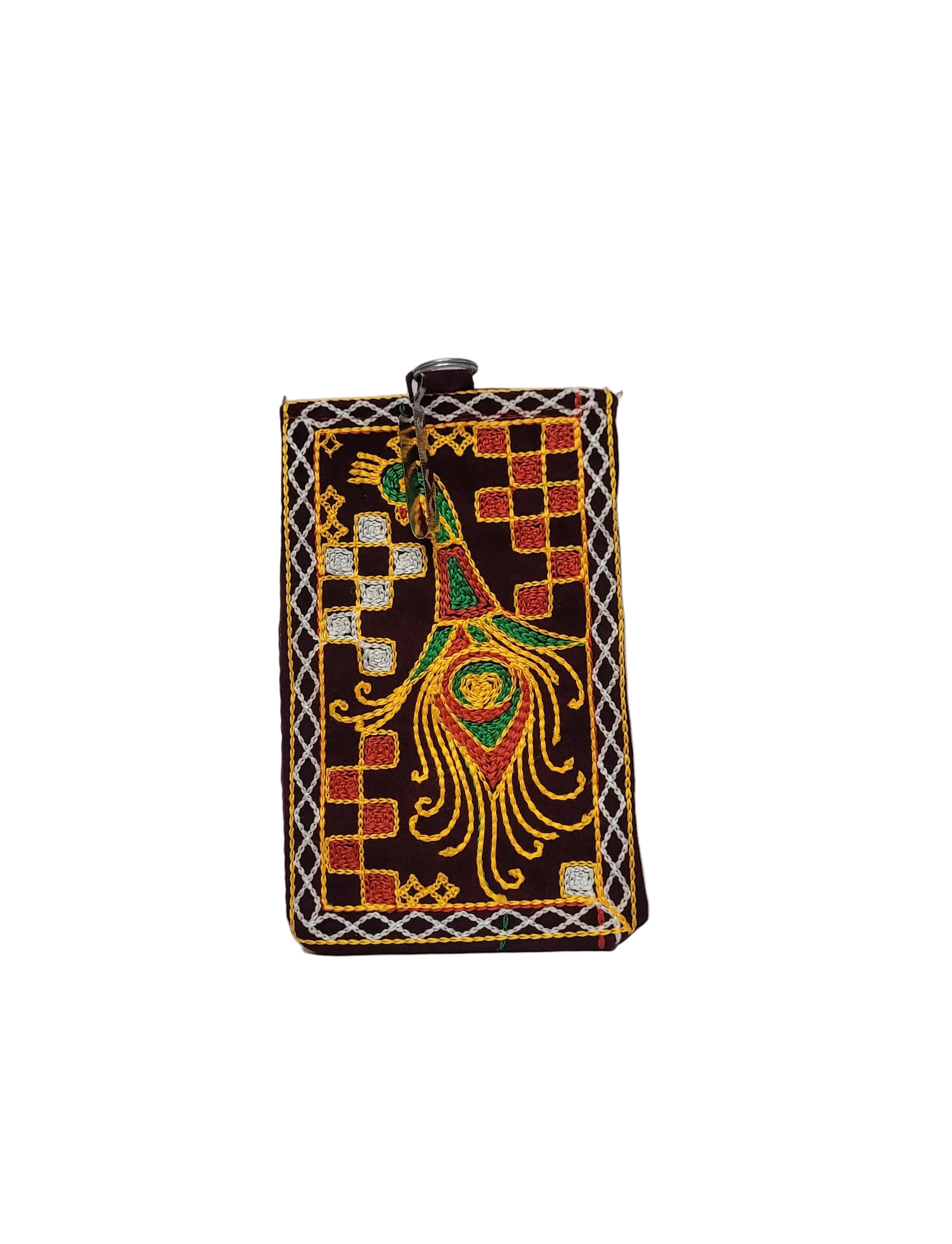 Handcrafted Embroidered Phone Pouch