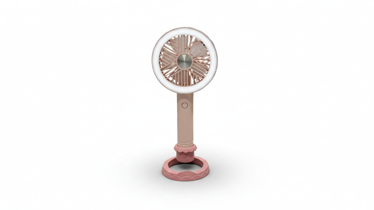2-in-1 Portable Handheld & Desktop USB Fan