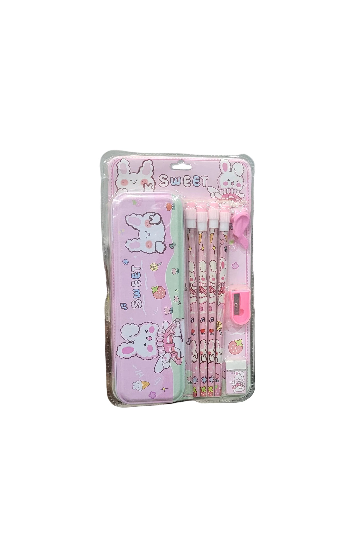 Kids Cute Pencil Box Stationery Set
