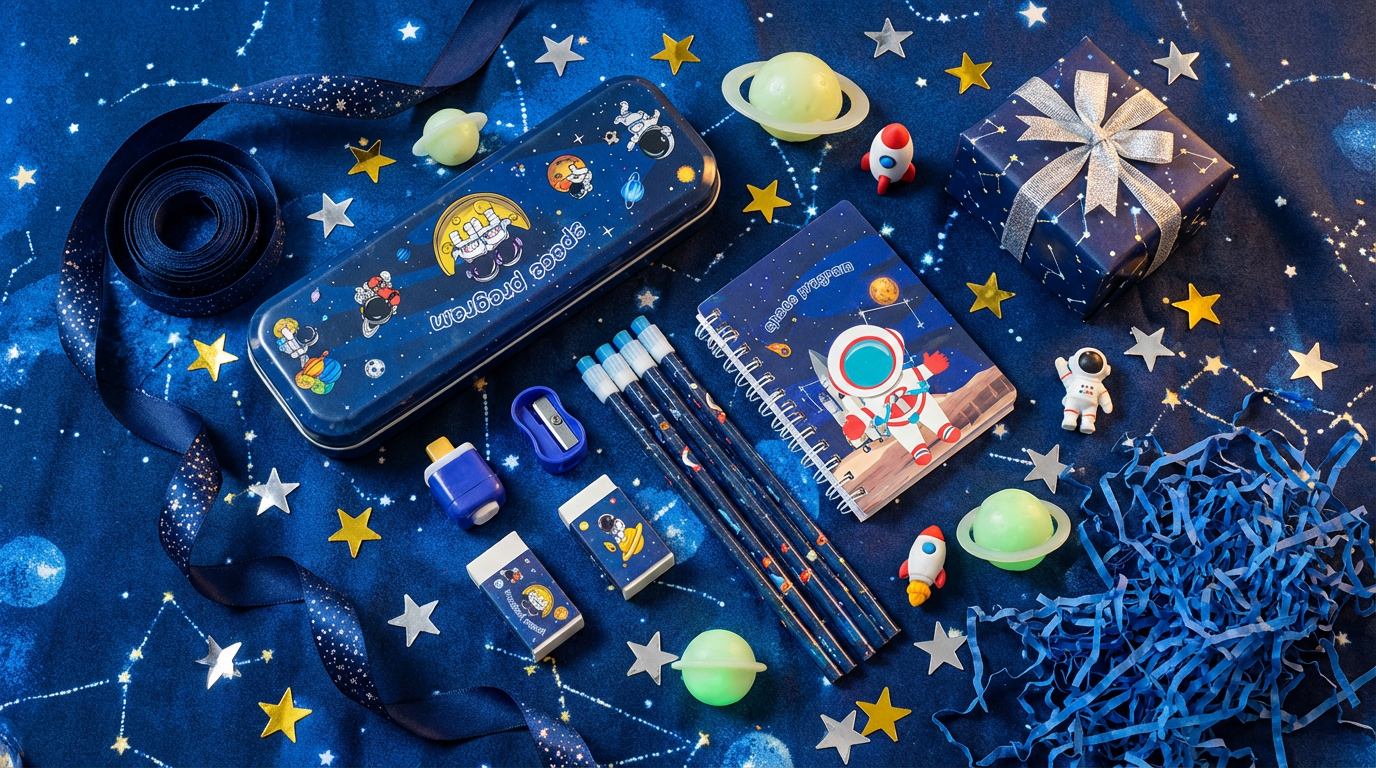Kids Carry Stationery Kit – Cute Theme All-in-One Set