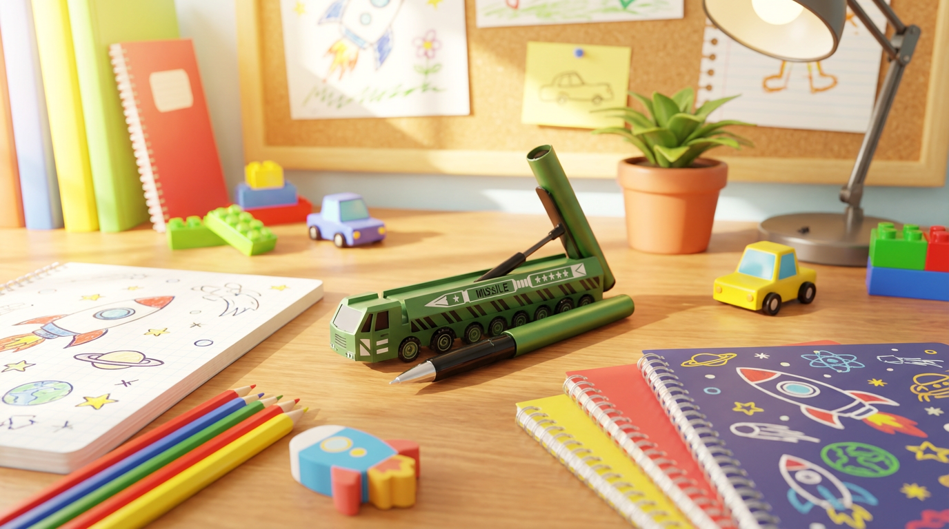 Missile Truck Toy Pen – Military Vehicle Style Fun Writing