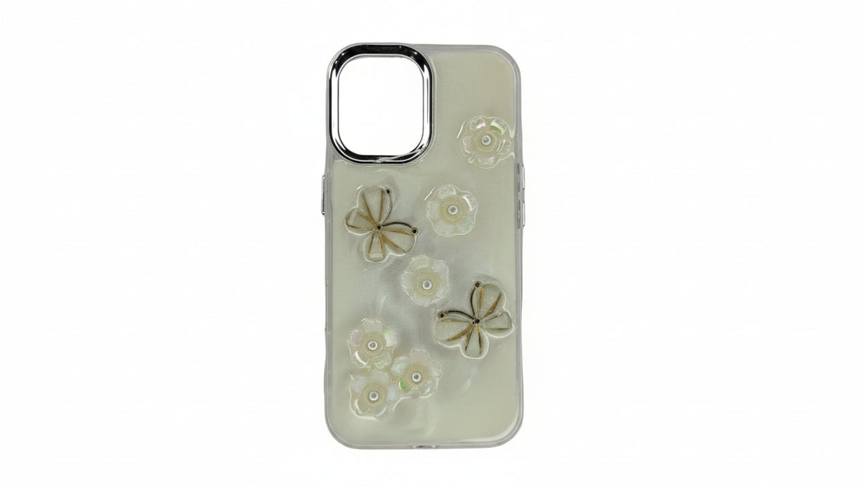 Elegant 3D Flower Designer Case for iPhone 16